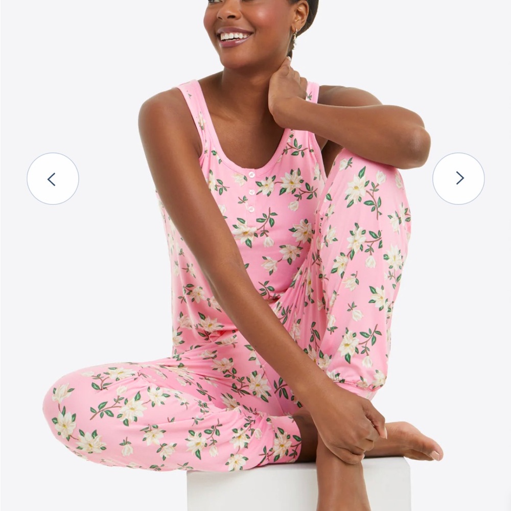 Draper James Hillary Pajama Set Pink Magnolia